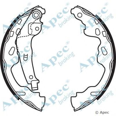 APEC BRAKING shu670 -  Комплект тормозных колодок